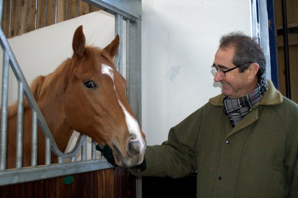 John Gatenby admires the Equiano filly